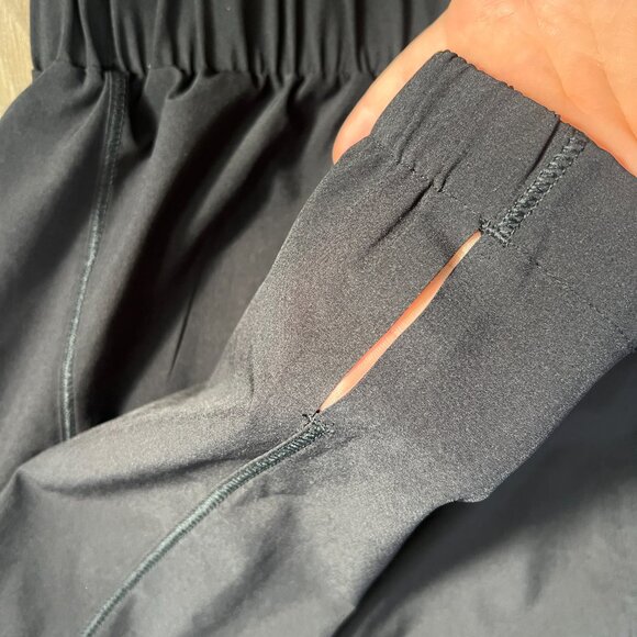 ATHLETA Advantage Half Zip Bomber Windbreaker Polo Jacket Black Size Medium - Picture 2 of 6